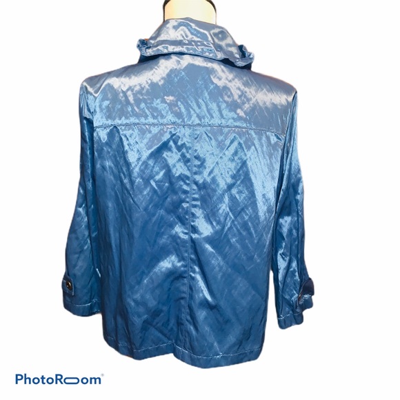 RUBY RD | Dressy Casual Blue Button Jacket - Picture 5 of 6